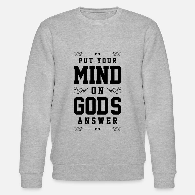 bibel verse - Stanley/Stella Unisex Bio-Sweatshirt CHANGER  - Grau meliert
