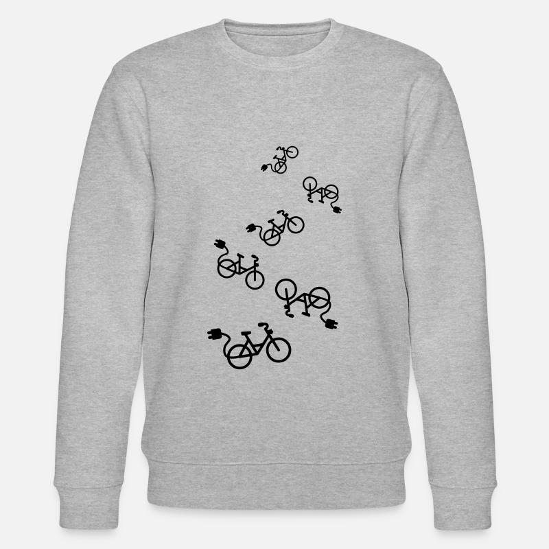 eBike Vélo Cyclisme - Sweat bio CHANGER Stanley/Stella Unisexe - gris chiné