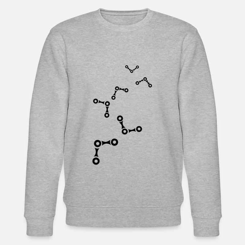 Fahrrad Radfahren Kette - Stanley/Stella Unisex Bio-Sweatshirt CHANGER  - Grau meliert