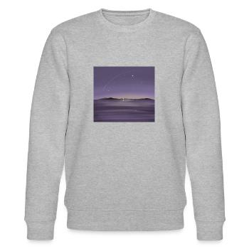 Das Leben im Archipel mit dem Rauschen von Meer und Wind ist großartig - Stanley/Stella Unisex Bio-Sweatshirt CHANGER  - Grau meliert - Vorne - Nik (191cm) & Marisol (170cm)