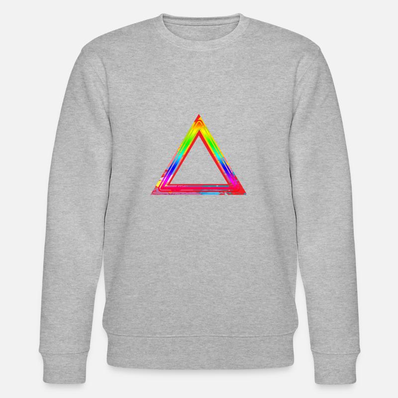 TRIANGULAR RAINBOW - Stanley/Stella Unisex Bio-Sweatshirt CHANGER  - Grau meliert