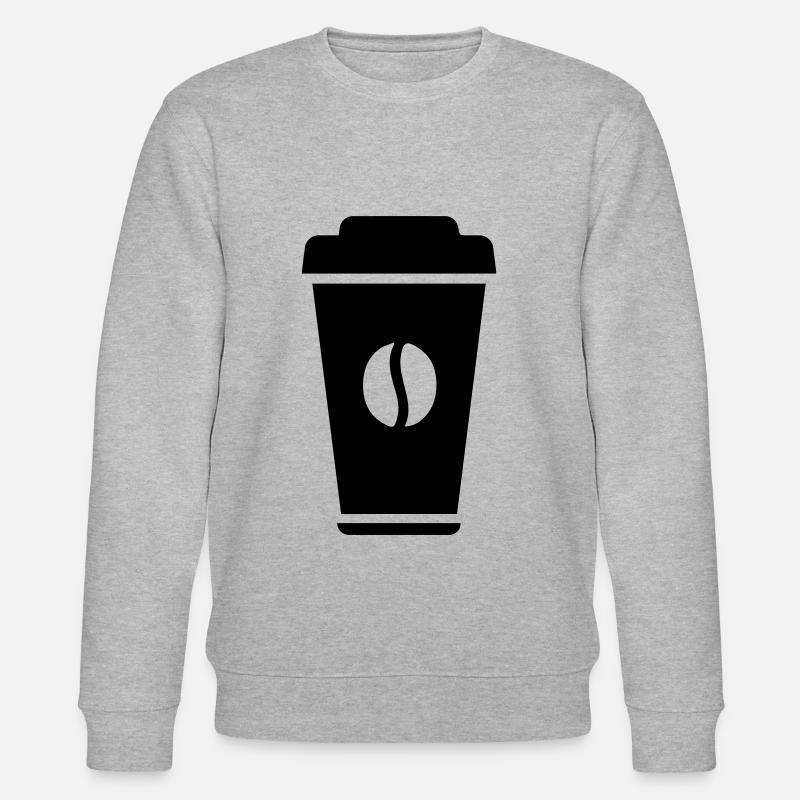 Kaffee Symbol - Stanley/Stella Unisex Bio-Sweatshirt CHANGER  - Grau meliert