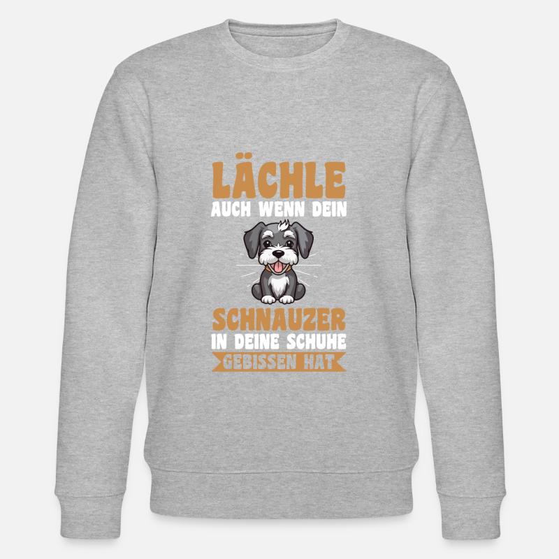 Schnauzer géant Schnauzer chien - Sweat bio CHANGER Stanley/Stella Unisexe - gris chiné