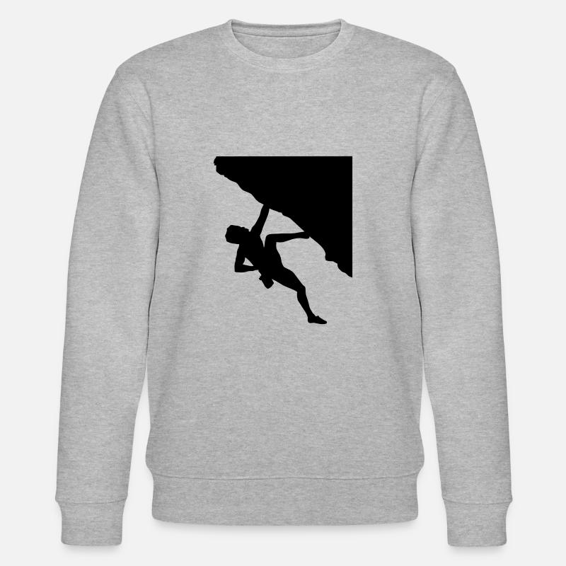 Kletterer, Klettern - Stanley/Stella Unisex Bio-Sweatshirt CHANGER  - Grau meliert