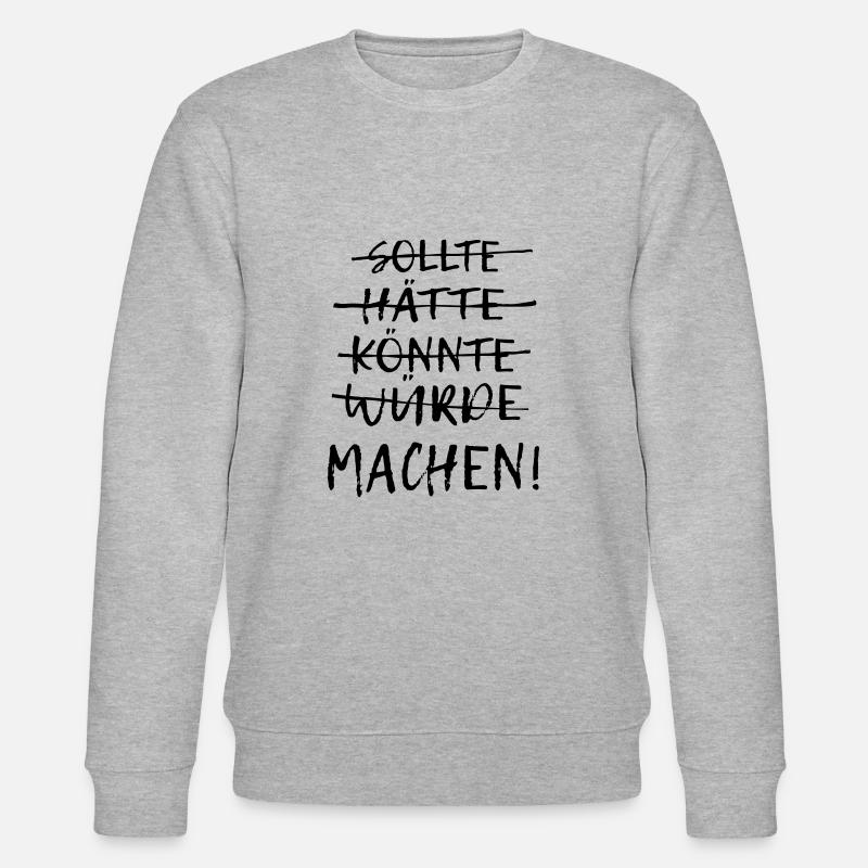 Einfach machen! - Stanley/Stella Unisex Bio-Sweatshirt CHANGER  - Grau meliert