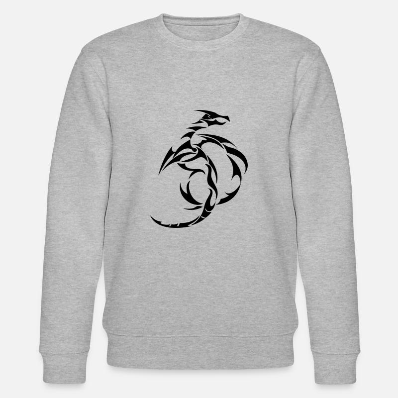Stammesdrache - Stanley/Stella Unisex Bio-Sweatshirt CHANGER  - Grau meliert