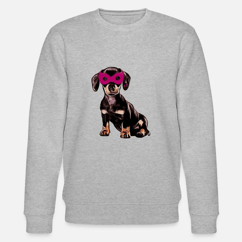 Dackel Fasching - Stanley/Stella Unisex Bio-Sweatshirt CHANGER  - Grau meliert