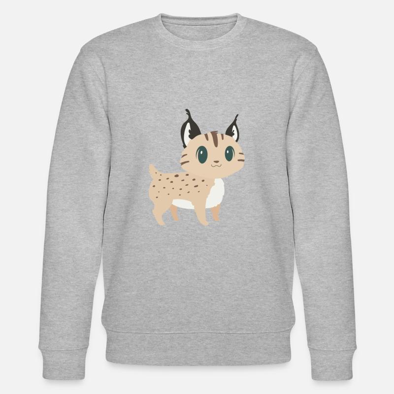 Süßer Luchs - Stanley/Stella Unisex Bio-Sweatshirt CHANGER  - Grau meliert