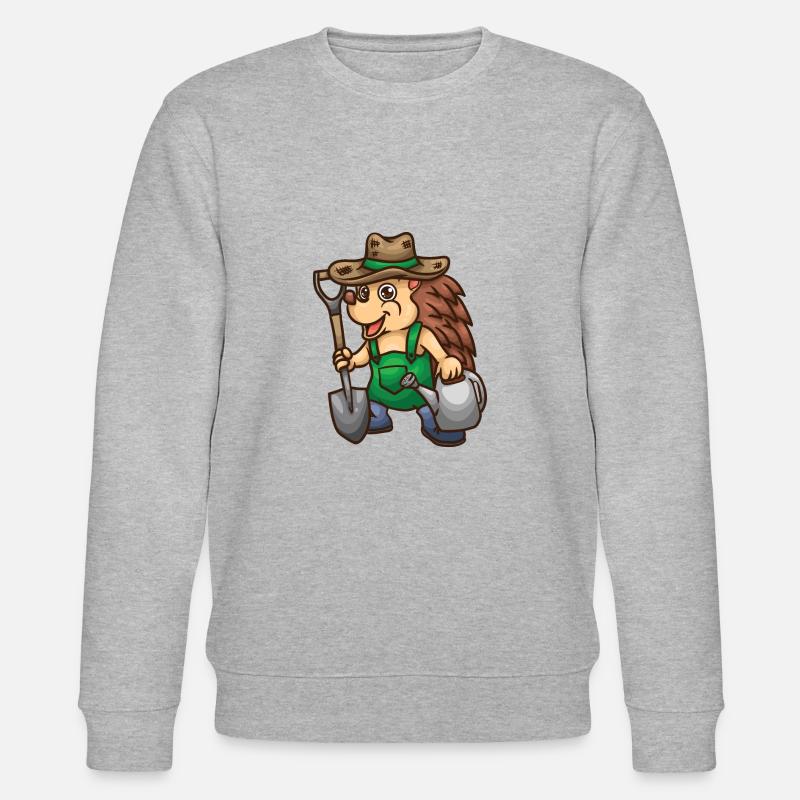 Gärtner - Igel Gärtner - Stanley/Stella Unisex Bio-Sweatshirt CHANGER  - Grau meliert