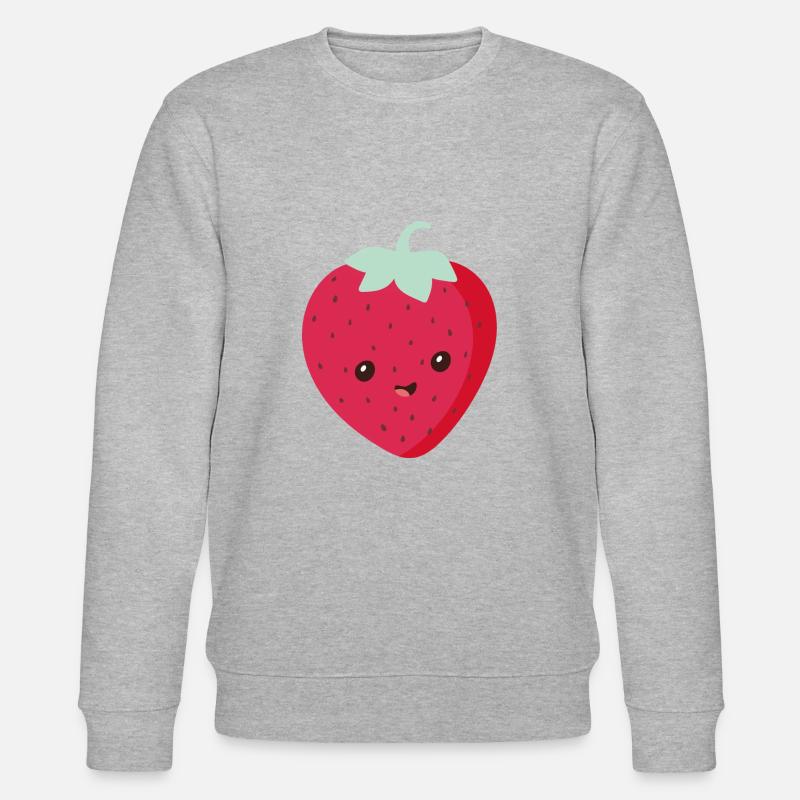 Erdbeere - Stanley/Stella Unisex Bio-Sweatshirt CHANGER  - Grau meliert