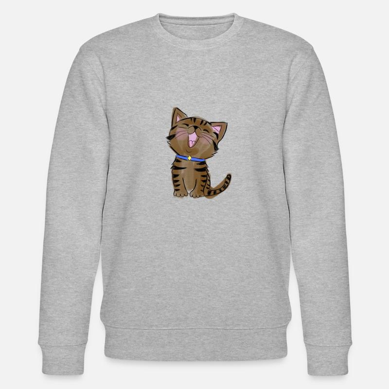 Kätzchen - Stanley/Stella Unisex Bio-Sweatshirt CHANGER  - Grau meliert