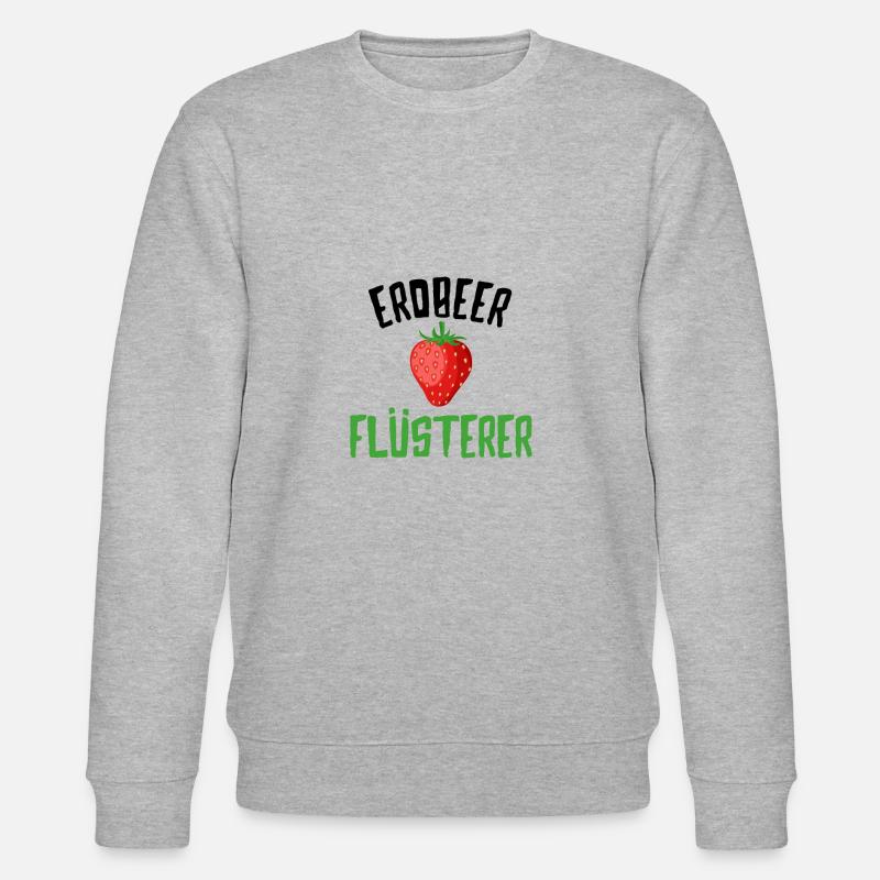 Erdbeeren - Stanley/Stella Unisex Bio-Sweatshirt CHANGER  - Grau meliert