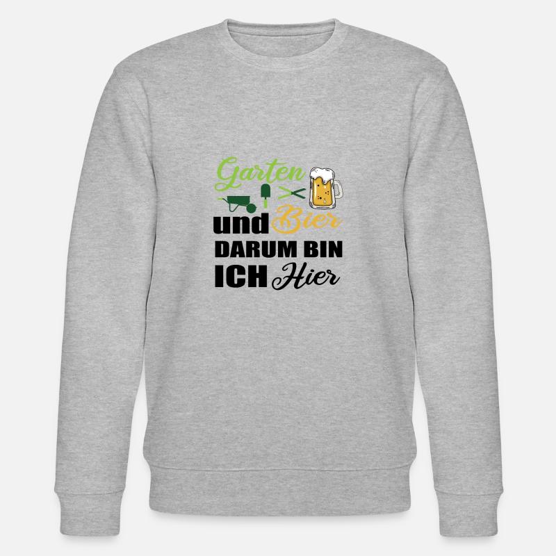 Garten und Bier - Stanley/Stella Unisex Bio-Sweatshirt CHANGER  - Grau meliert