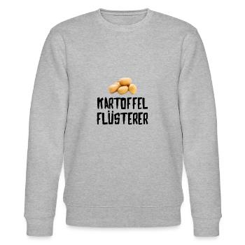 Kartoffel Flüsterer - Stanley/Stella Unisex Bio-Sweatshirt CHANGER  - Grau meliert - Vorne - Nik (191cm) & Marisol (170cm)