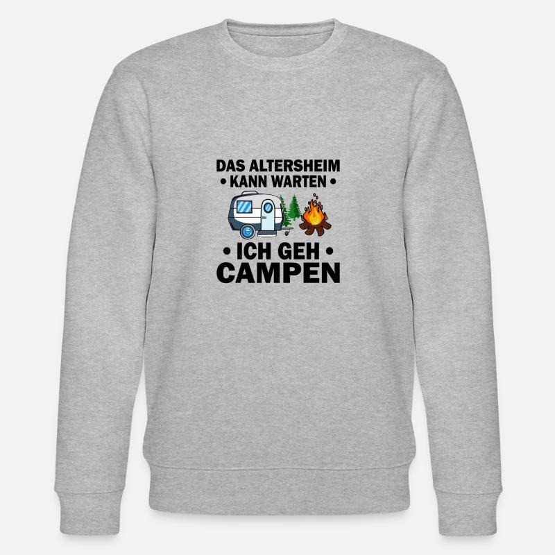 Camper und Rentner - Stanley/Stella Unisex Bio-Sweatshirt CHANGER  - Grau meliert