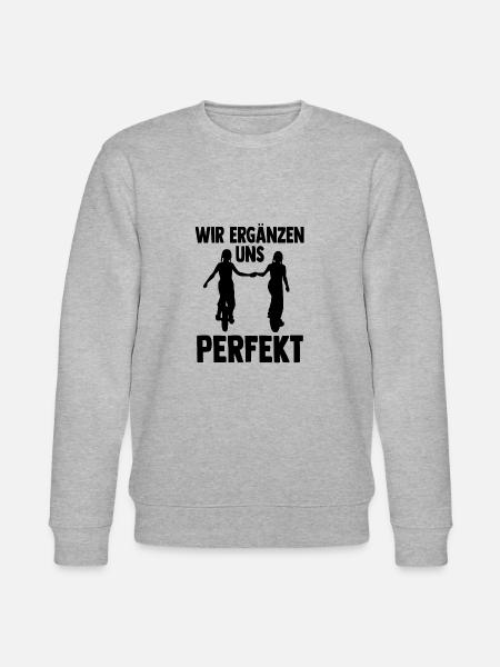 Einrad Zwillinge - Stanley/Stella Unisex Bio-Sweatshirt CHANGER - Grau meliert