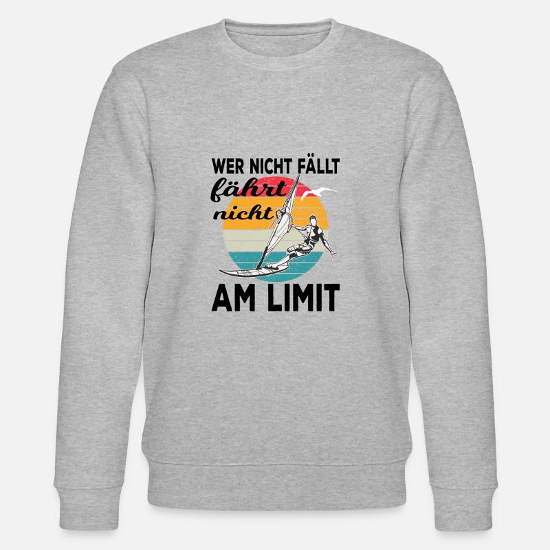 Windsurfen - Stanley/Stella Unisex Bio-Sweatshirt CHANGER  - Grau meliert