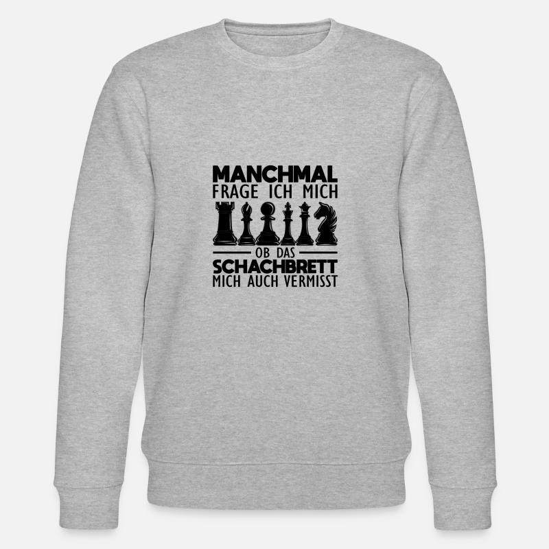 Schach - Stanley/Stella Unisex Bio-Sweatshirt CHANGER  - Grau meliert