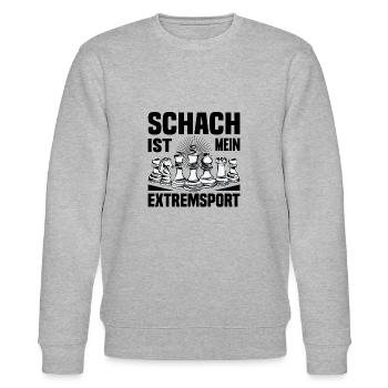 Schach - Stanley/Stella Unisex Bio-Sweatshirt CHANGER  - Grau meliert - Vorne - Nik (191cm) & Marisol (170cm)