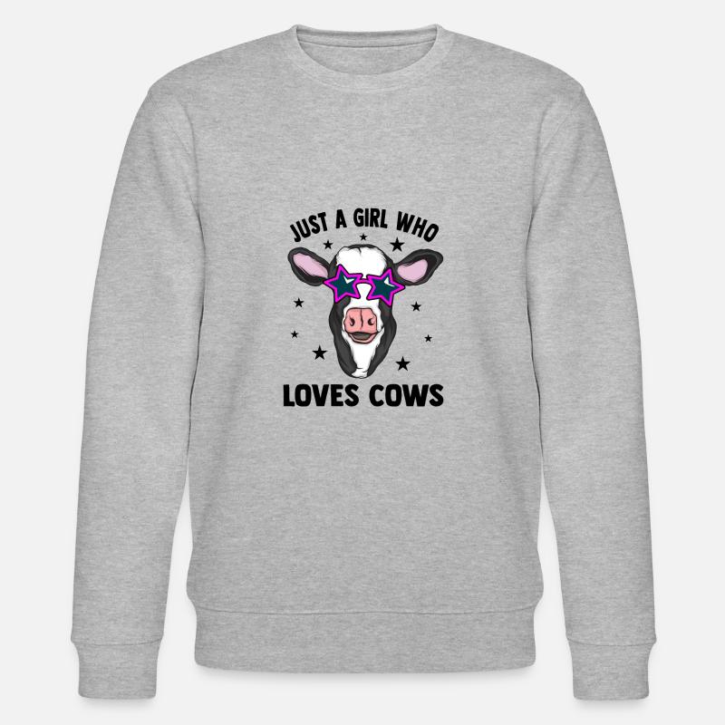 Kuh - Stanley/Stella Unisex Bio-Sweatshirt CHANGER  - Grau meliert