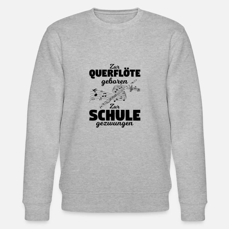 Querflöte - Stanley/Stella Unisex Bio-Sweatshirt CHANGER  - Grau meliert