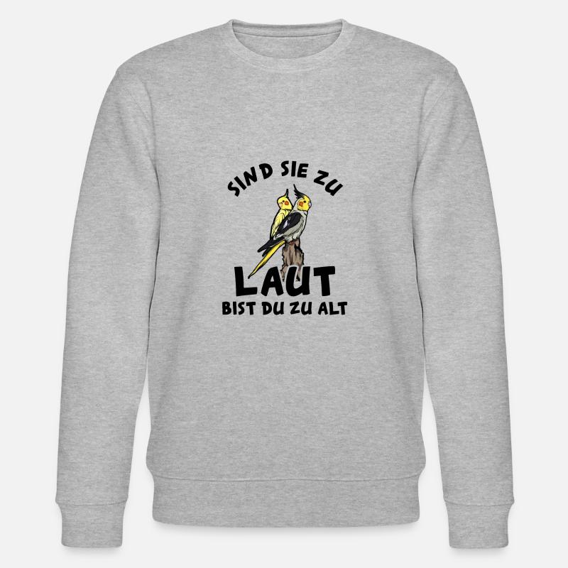 Nymphensittich - Stanley/Stella Unisex Bio-Sweatshirt CHANGER - Grau meliert