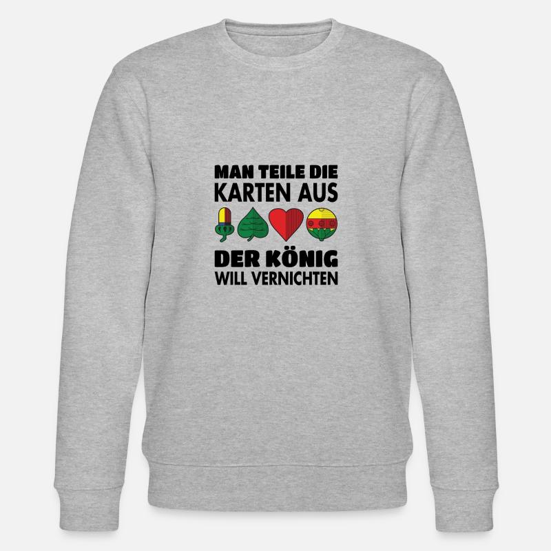Doppelkopf - Stanley/Stella Unisex Bio-Sweatshirt CHANGER  - Grau meliert
