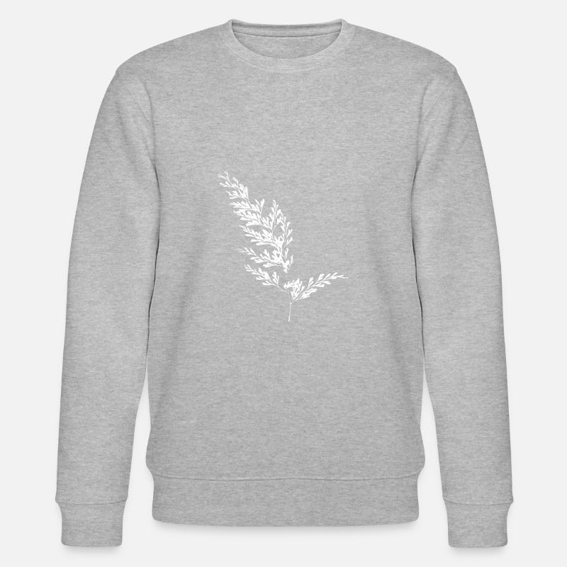Farn Blatt - Stanley/Stella Unisex Bio-Sweatshirt CHANGER  - Grau meliert