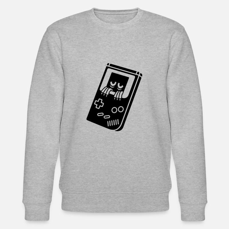 Game Boy mit Kreatur - Stanley/Stella Unisex Bio-Sweatshirt CHANGER  - Grau meliert