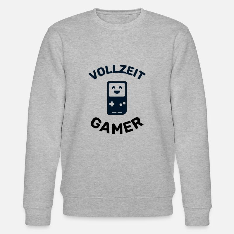Vollzeit Gamer - Stanley/Stella Unisex Bio-Sweatshirt CHANGER - Grau meliert