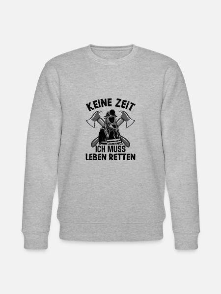 Feuerwehrfrau - Stanley/Stella Unisex Bio-Sweatshirt CHANGER  - Grau meliert