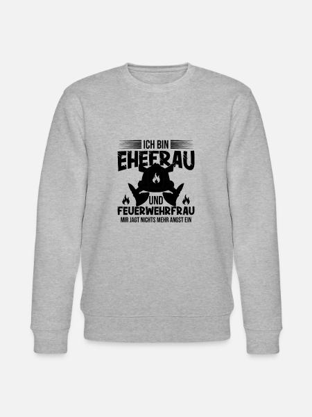 Feuerwehrfrau - Stanley/Stella Unisex Bio-Sweatshirt CHANGER  - Grau meliert