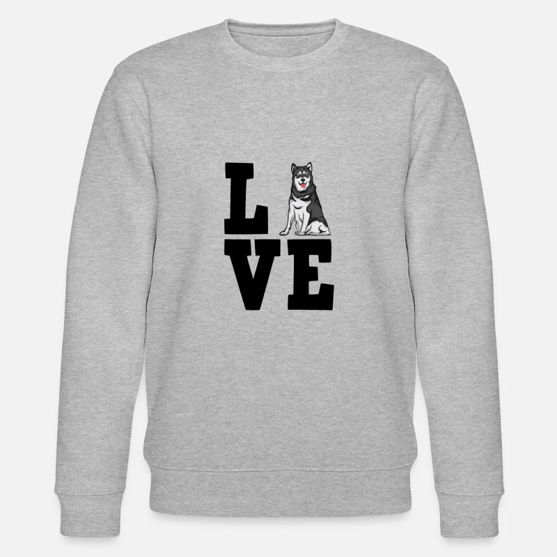 Alaskan Malamute - Stanley/Stella Unisex Bio-Sweatshirt CHANGER  - Grau meliert