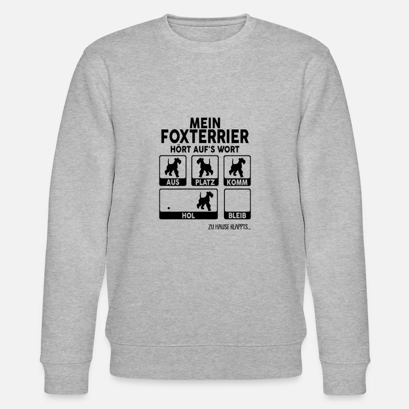 Foxterrier - Stanley/Stella Unisex Bio-Sweatshirt CHANGER  - Grau meliert