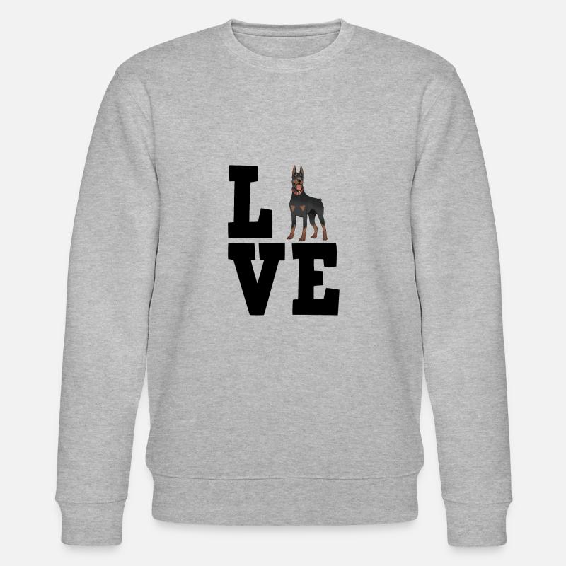 Dobermann - Stanley/Stella Unisex Bio-Sweatshirt CHANGER  - Grau meliert