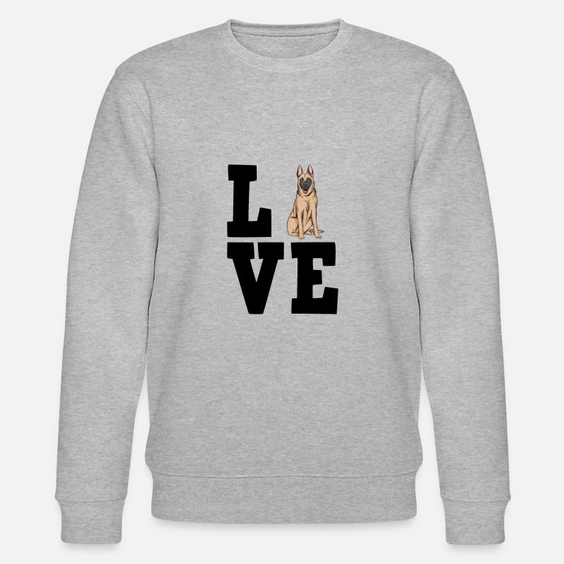Malinois - Stanley/Stella Unisex Bio-Sweatshirt CHANGER  - Grau meliert