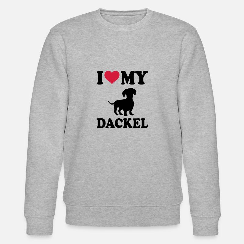 Teckel à poil dur - Sweat bio CHANGER Stanley/Stella Unisexe - gris chiné