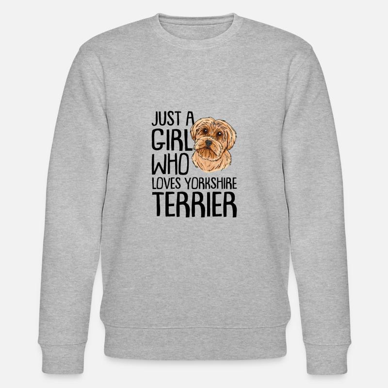 Yorkshire Terrier - Sweat bio CHANGER Stanley/Stella Unisexe - gris chiné