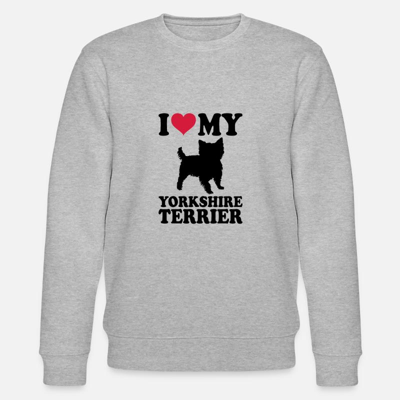 Yorkshire Terrier - Stanley/Stella Unisex Bio-Sweatshirt CHANGER  - Grau meliert