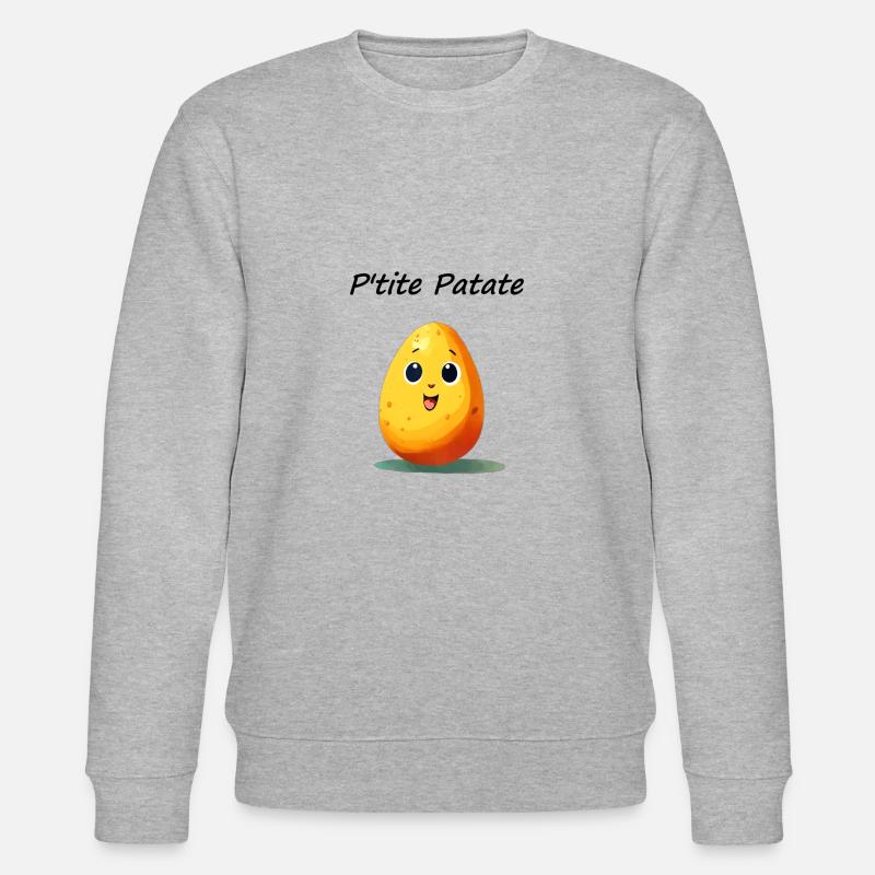 P'tite Patate Pomme de terre - Sweat bio CHANGER Stanley/Stella Unisexe - gris chiné