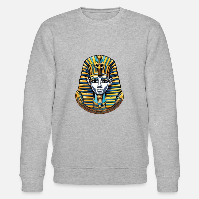 Egypte / Pharaon / Momies / Hiéroglyphes / Sphinx - Sweat bio CHANGER Stanley/Stella Unisexe - gris chiné