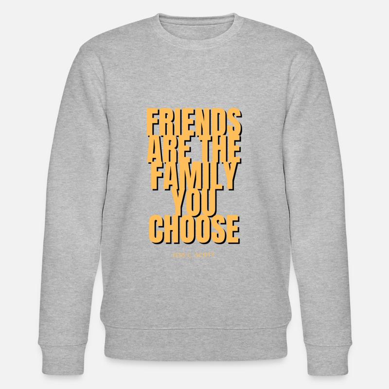 Gewählte Familie - Stanley/Stella Unisex Bio-Sweatshirt CHANGER  - Grau meliert
