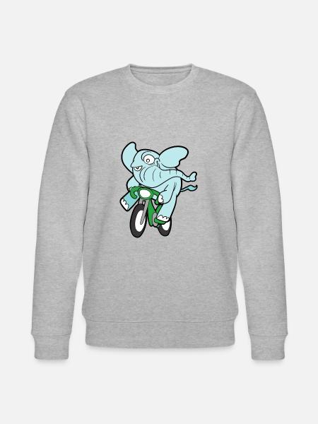 Cute Funny Cool Elephant Elephant - Stanley/Stella CHANGER Unisex Organic Sweatshirt - heather grey
