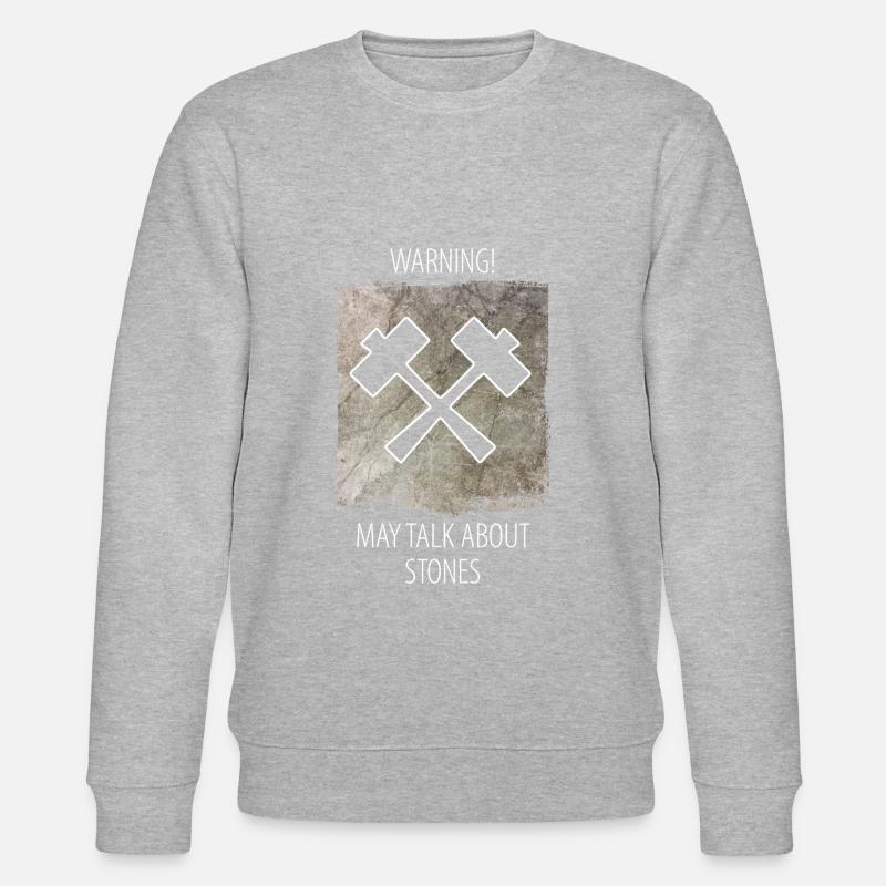 Steinmetz Steinbildhauer Spruch - Stanley/Stella Unisex Bio-Sweatshirt CHANGER - Grau meliert