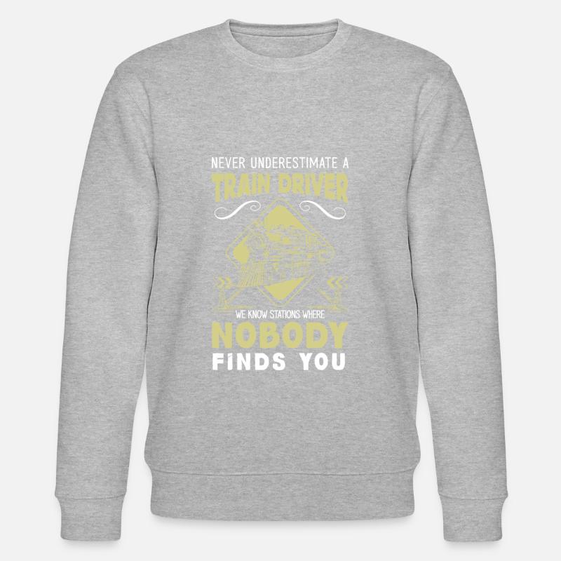 Zugführer Lok Schaffner - Stanley/Stella Unisex Bio-Sweatshirt CHANGER  - Grau meliert
