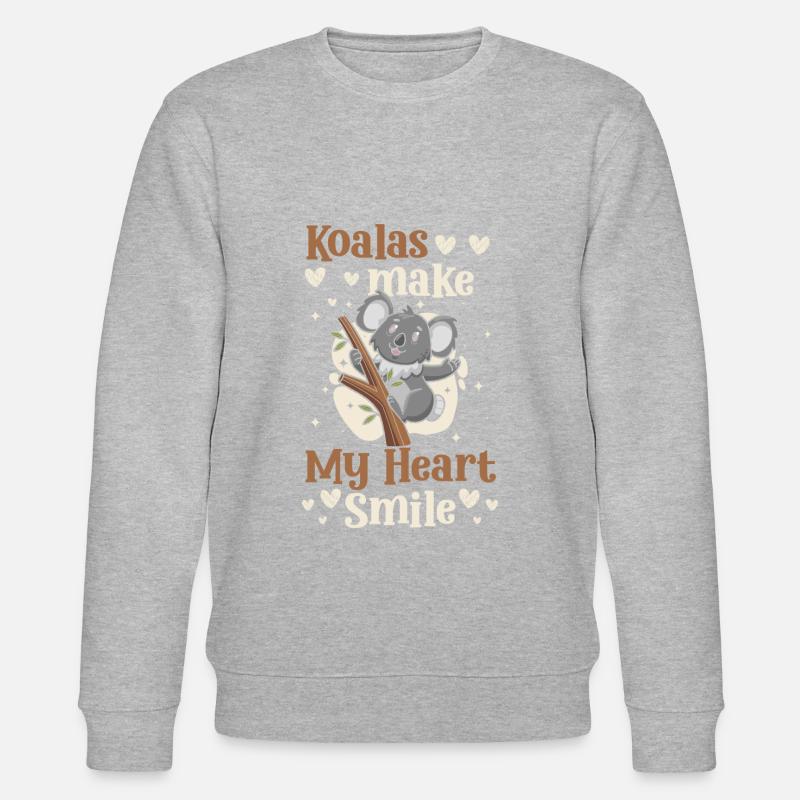 Eucalyptus Animal Fur Tree - Stanley/Stella CHANGER Unisex Organic Sweatshirt - heather grey