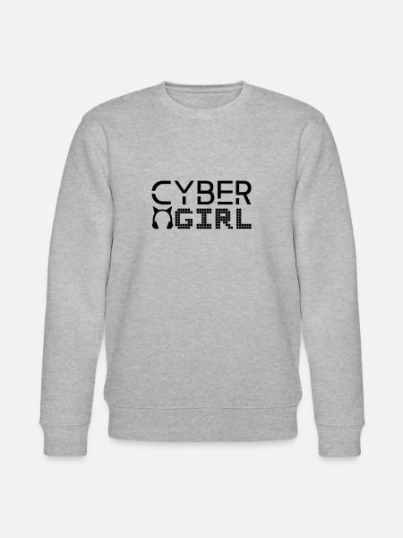 Cyber-Mädchen - Stanley/Stella Unisex Bio-Sweatshirt CHANGER - Grau meliert