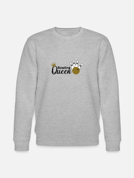 Bowling Queen - Stanley/Stella Unisex Bio-Sweatshirt CHANGER - Grau meliert