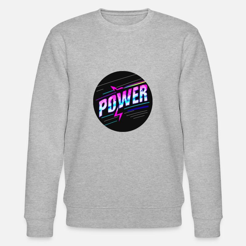 Power - Stanley/Stella Unisex Bio-Sweatshirt CHANGER  - Grau meliert