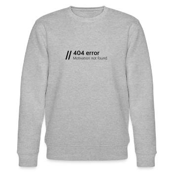 Motivation not found - Stanley/Stella Unisex Bio-Sweatshirt CHANGER  - Grau meliert - Vorne - Nik (191cm) & Marisol (170cm)
